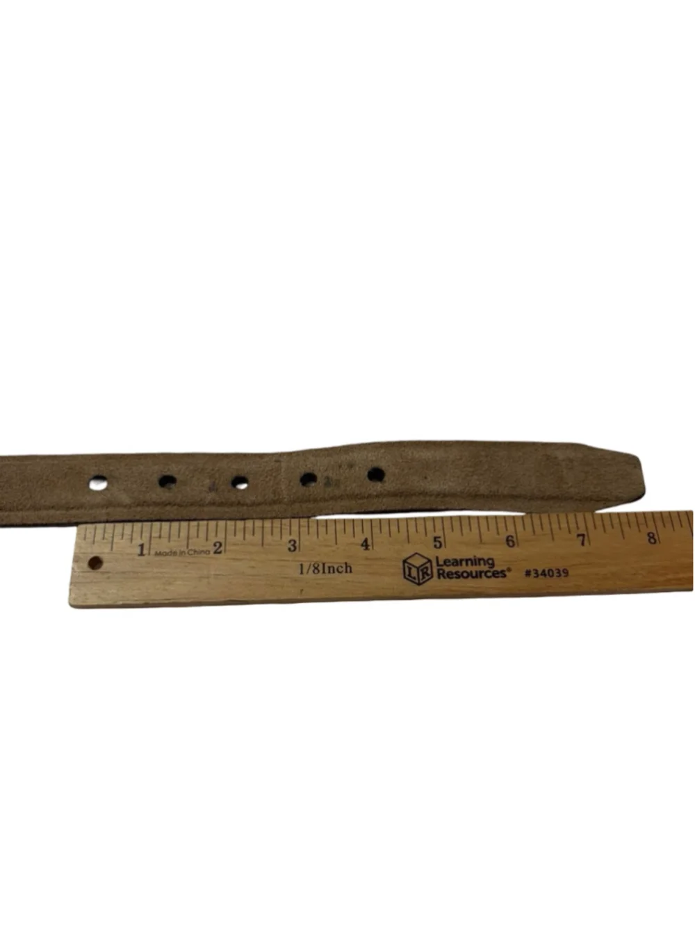 Thursday Everyday Men’s Taupe Suede Leather Belt Size 32 Western Minimalist